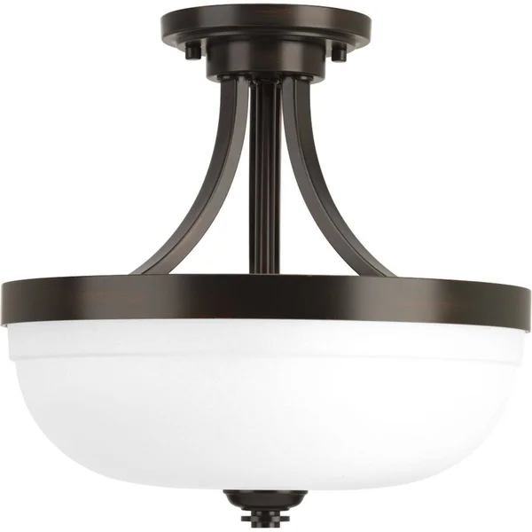 Progress Lighting P350063-015 Topsail Polished Chrome Three-Light Semi-Flush Convertible