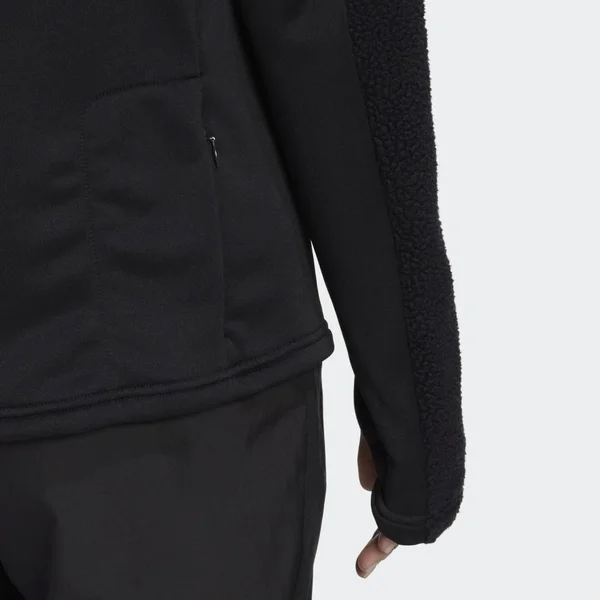 Women's Adidas Own The Run Warm Cover-Up Long Sleeve - Color: Black - Size: L