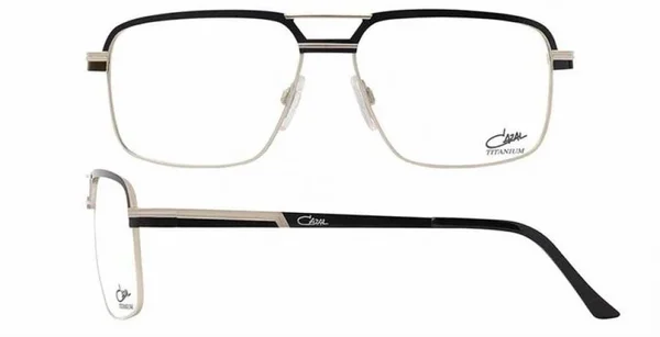 Cazal 7079 Eyeglasses 002 - Black-Silver Men Black-Silver Square