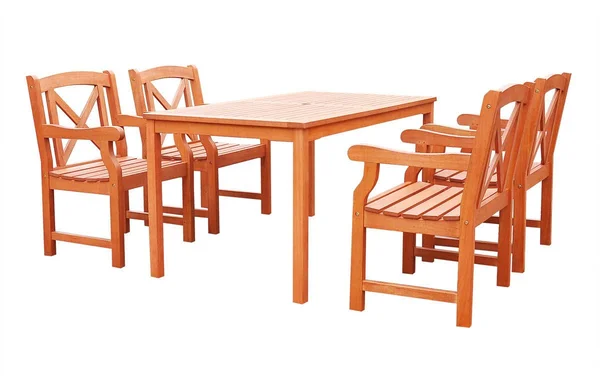 Vifah V98SET48 Malibu 5-Piece Outdoor Dining Set