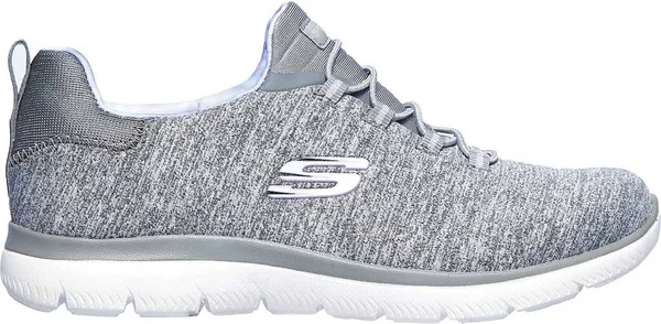Skechers Women's Summits - Rainbow Swirl Sneakers - Gray/Lavender, 7.5