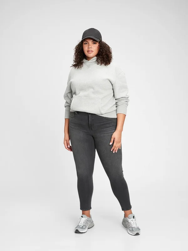 Gap Women's High Rise True Skinny Jeans with Washwell Washed Black Size 33