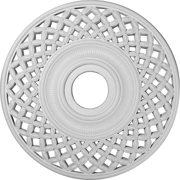 22 1/4 inchod x 4 3/4 inchid x 1 1/4 inchp Robin Ceiling Medallion (Fits Canopies Up to 6 1/4 inch), Hand-Painted Iridescent Gol