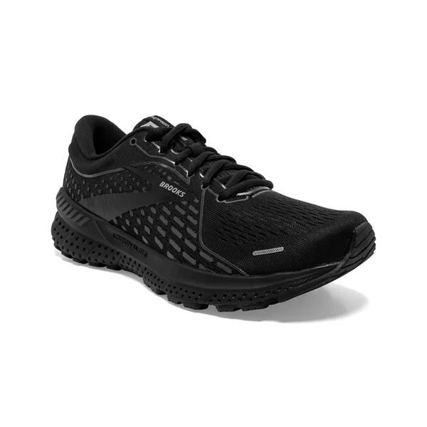 Brooks Women's Adrenaline GTS 21 Black/Black, 13, D