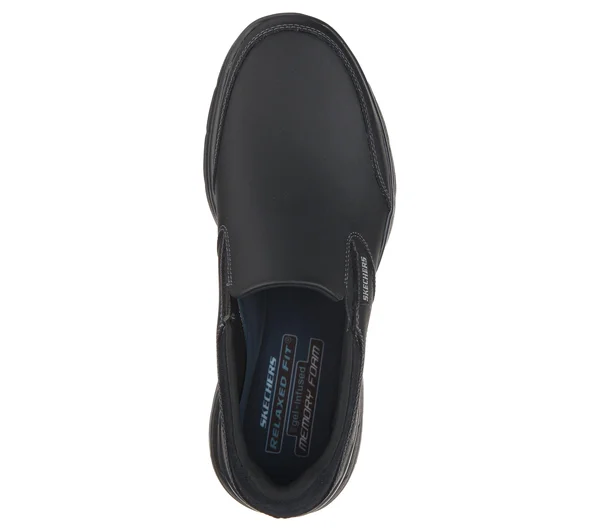 Skechers Men's Relaxed Fit Glides Calculous Slip On, Black