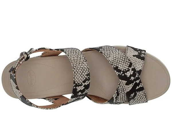 Dr. Scholl&s Scenario Women's Shoes Black/White Snake : 8 M