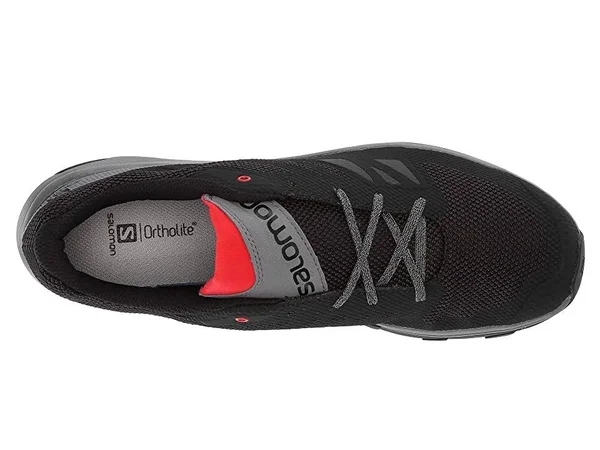 Salomon Men's Outline - 8.5, Black/Quiet Shade/High Risk Red