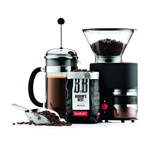 Bodum Chambord French Press Coffee Maker, 34 Ounce, 1 LITER, 8 Cup, Chrome, Stan