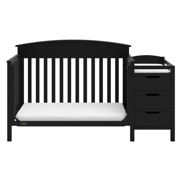 Graco Benton 4-in-1 Convertible Crib and Changer - Black