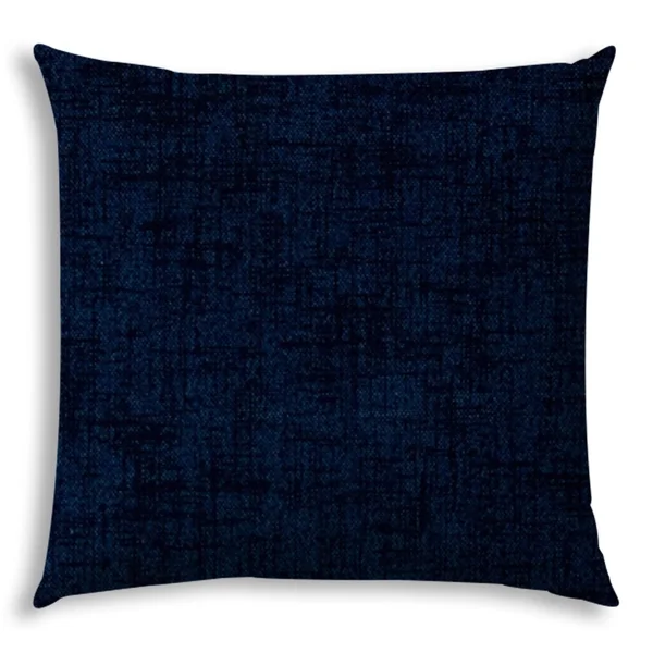 Joita Home Weave Navy Indoor/Outdoor Pillow - Sewn Closure