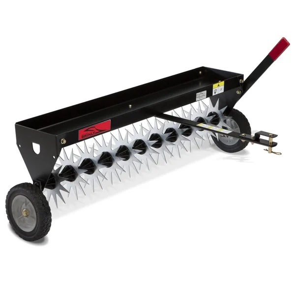 Brinly-Hardy 40 in. Tow-Behind Spike Aerator with Transport Wheels