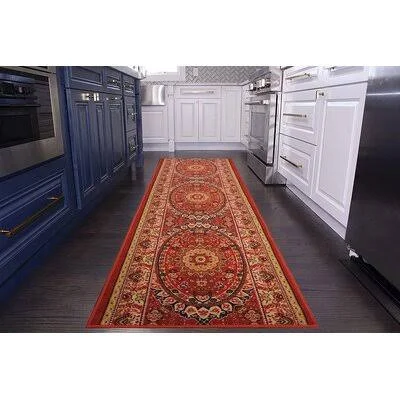Ingemar Tufted Red Indoor - Outdoor Area Rug World Menagerie Rug Size: Runner 3& x 46&