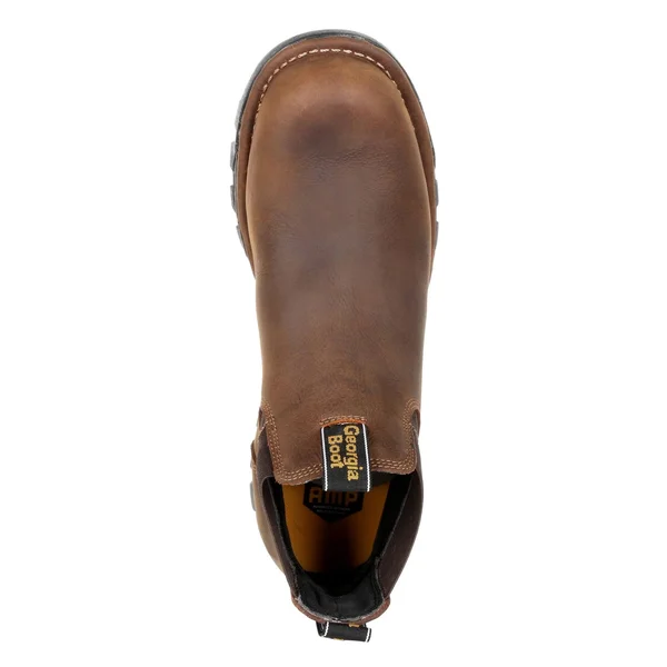 Men's Georgia Boot Gb00315 Eagle One Waterproof Chelsea Work Boot - Size: 9.5, Brown