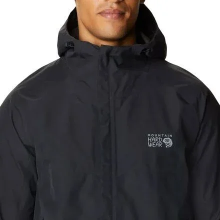 Mountain Hardwear Exposure 2 Gore-Tex Paclite Jacket - Men's Black Spruce, XXL