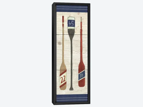 Panoramic Framed Canvas Art - Nautique IX by James Wiens ( Sports > Boating art)