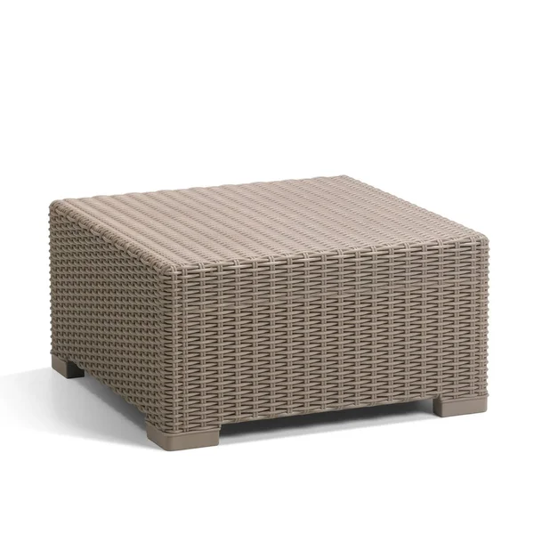 Keter California All-Weather Resin Outdoor Patio Coffee Table, Cappuccino