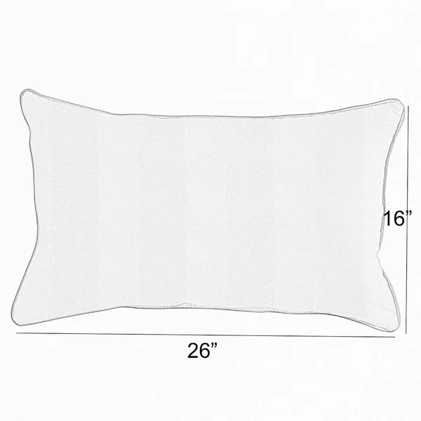 Sloane Butter Yellow Indoor/ Outdoor Knife Edge Pillow Set - 16 in x 26 in