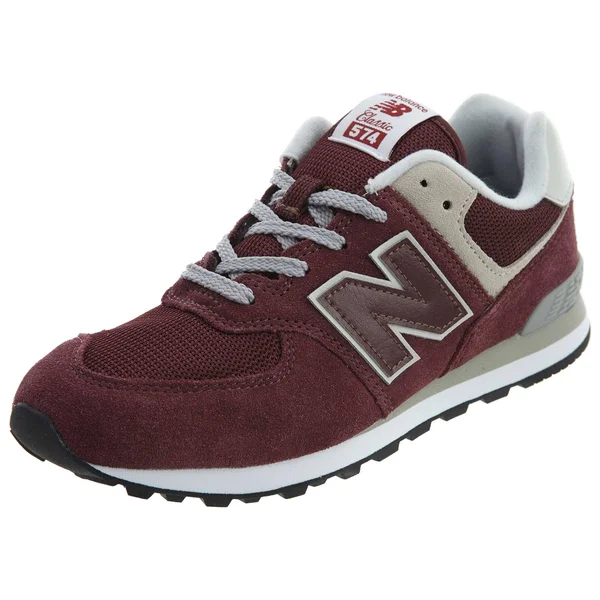 New Balance Kids 574 Burgundy Grey