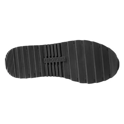 Aerosoles Women's in A Flash Sneaker, Black Fabric, Size 6.5