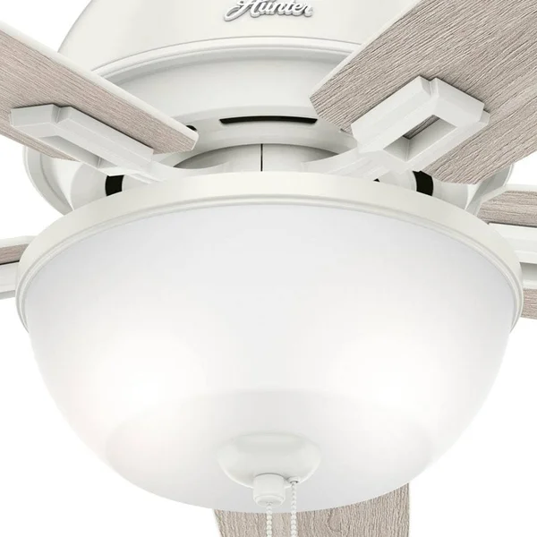 Hunter 53334 52x22 Donegan Ceiling Fan with Light - Fresh White