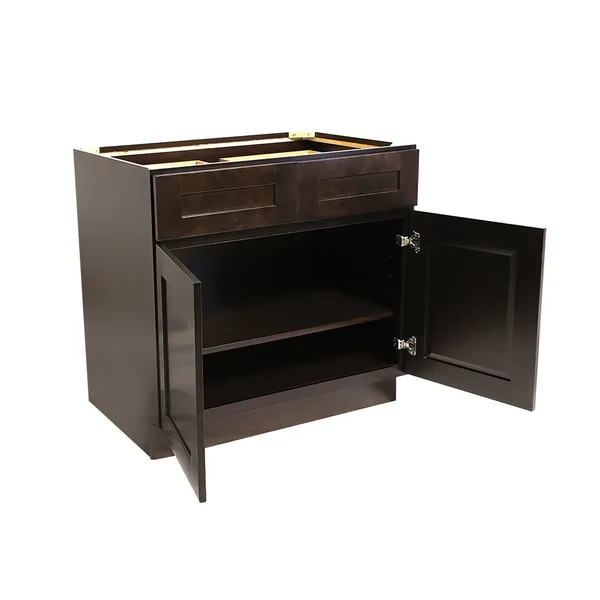 Design House 613687 Brookings 36x22 Fully Assembled Kitchen Base Cabinet - Espresso Shaker