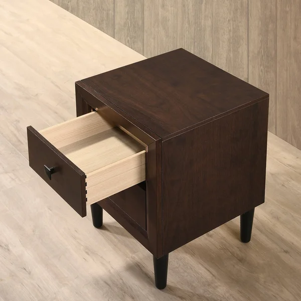 Carson Carrington Kaalaslupa Contemporary 2-Drawer Nightstand - Espresso
