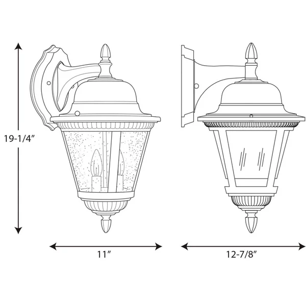 Westport LED Collection One-Light Wall Lantern, Size: 12.88, Bronze