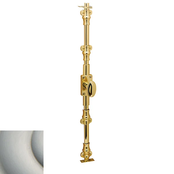 Baldwin Ornamental Cremone Bolt for 8 ft. Doors Left Hand Satin Nickel