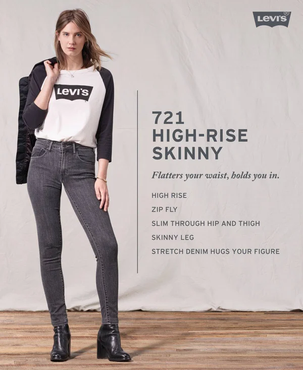 Levi&s Women's 721 High-Rise Skinny Jeans - Azure Wake