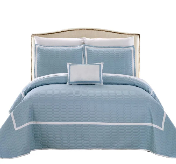 Chic Home Mesa Quilt Set, Blue, Queen