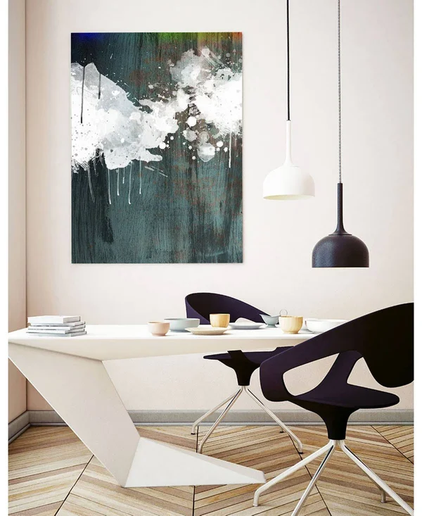 CLICART 24 in. x 36 in. Clouds II by Enrico Varrasso Wall Art - White/ Blue