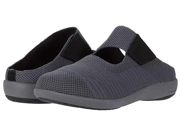 Spenco Orthotic Memory Slip-Ons - Magnolia - Size 5-1/2 Medium, Black