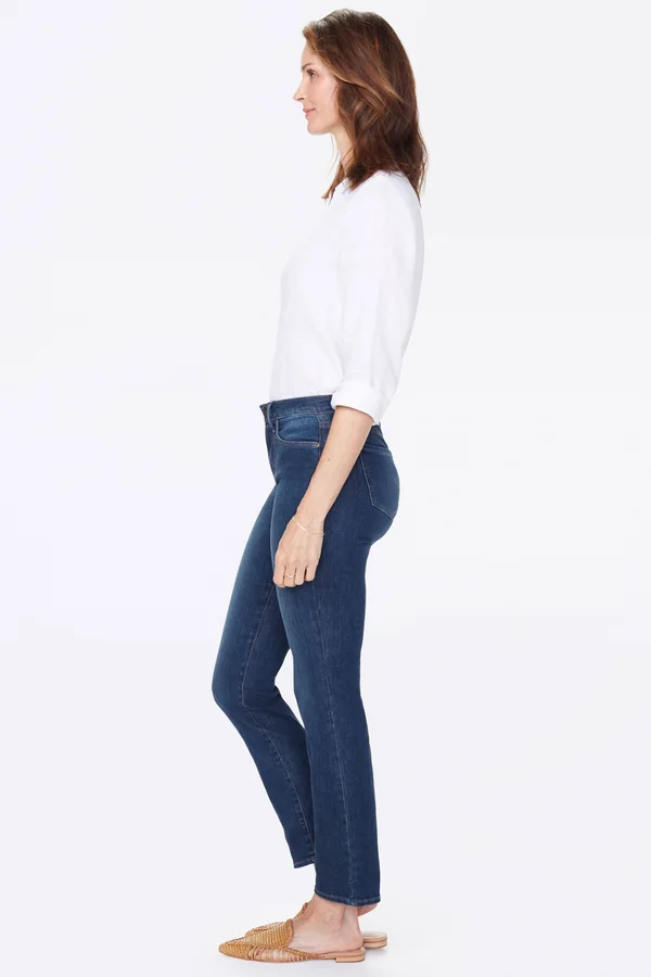 Nydj Women's Sheri Slim Jeans in Petite in Cooper, Size: 8p