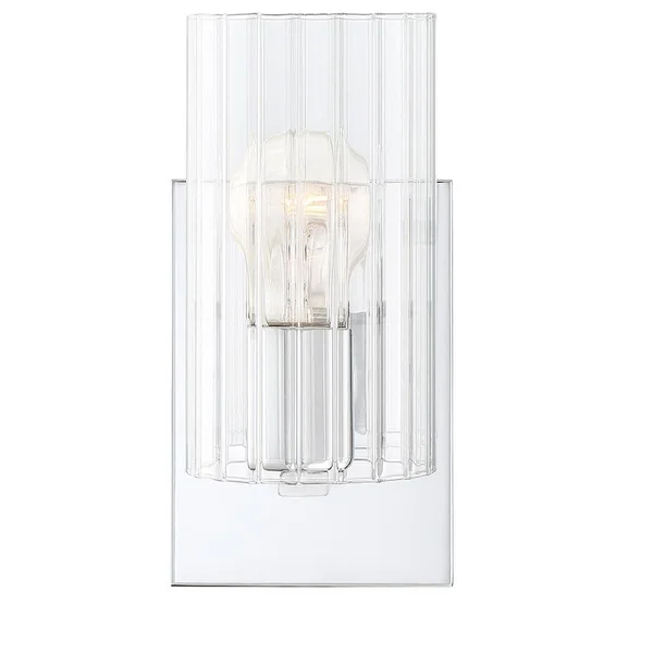 Park Harbor PHVL3131 Lakeview Single Light 4-1/2x22 Wide Bathroom Sconce - Polished Chrome