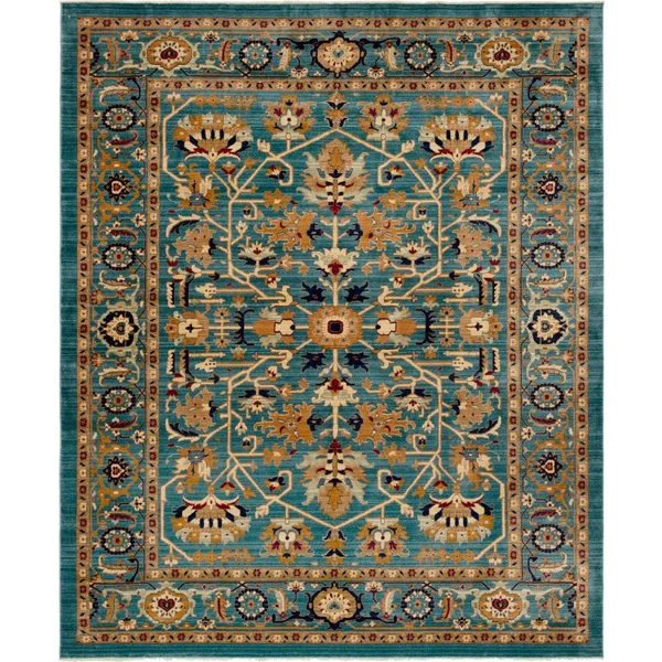 Unique Loom Alcott Dorchester Rug - Turquoise (8& 0 x 10& 0)