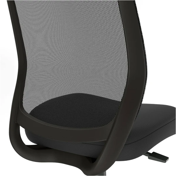 Union & Scale Essentials Mesh Back Fabric Drafting Stool Black (UN59386)