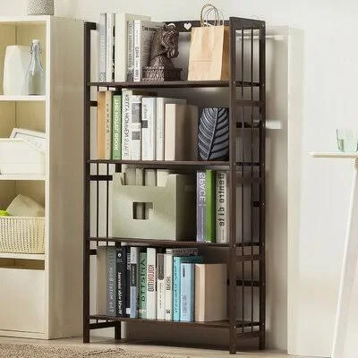 Mcchristian Solid Wood Etagere Bookcase Wade Logan Size: (4 Shelves) 49.21x22 H x 27.56x22 W x 9.84x22 D
