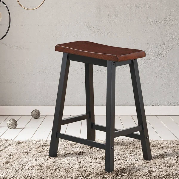 24x22 Height Set of 2 Home Kitchen Dining Room Bar Stools-Coffee, 17.5" x 14" x 24"