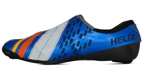 Helix Metallic Blue/White 40.5, 7, Narrow Fit