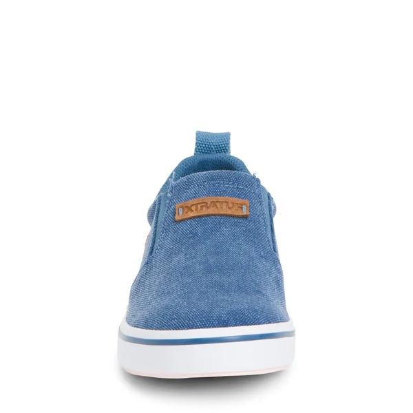 Xtratuf Women's Canvas Sharkbyte Deck Shoe - Blue, 8