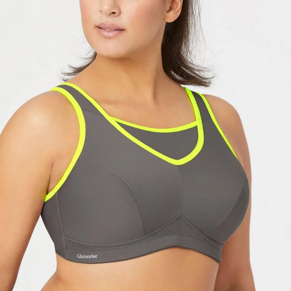 Glamorise Grey No Bounce Cami Sports Bra