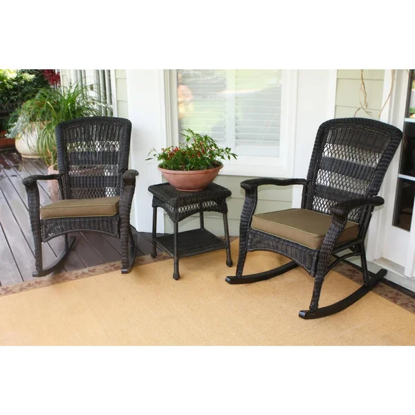 Tortuga Outdoor PSR2-P Portside Plantation Rocker Set - Dark Roast