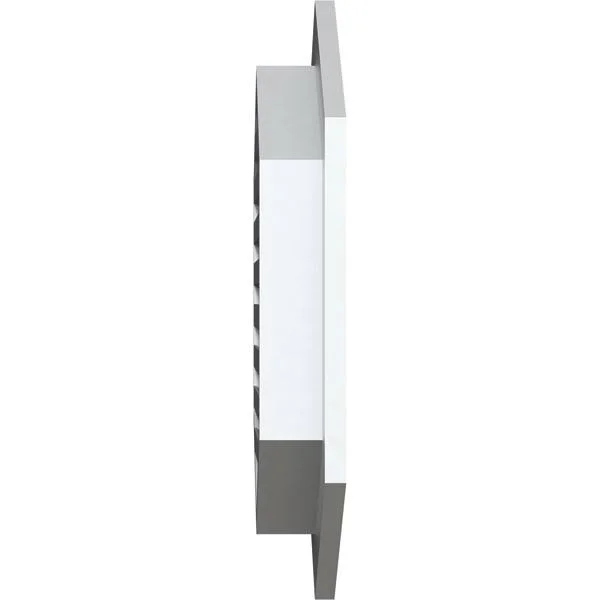 Ekena Millwork GVPVP16X2601FUN-07 16x22W x 26x22H Vertical Peaked Gable Vent (21x22W x 31 1/4x22H Frame Size) 7/12 Pitch: Functi