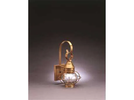 Northeast Lantern Onion Outdoor Wall Light Antique Copper - Optic - 2511-AC-MED-OPT