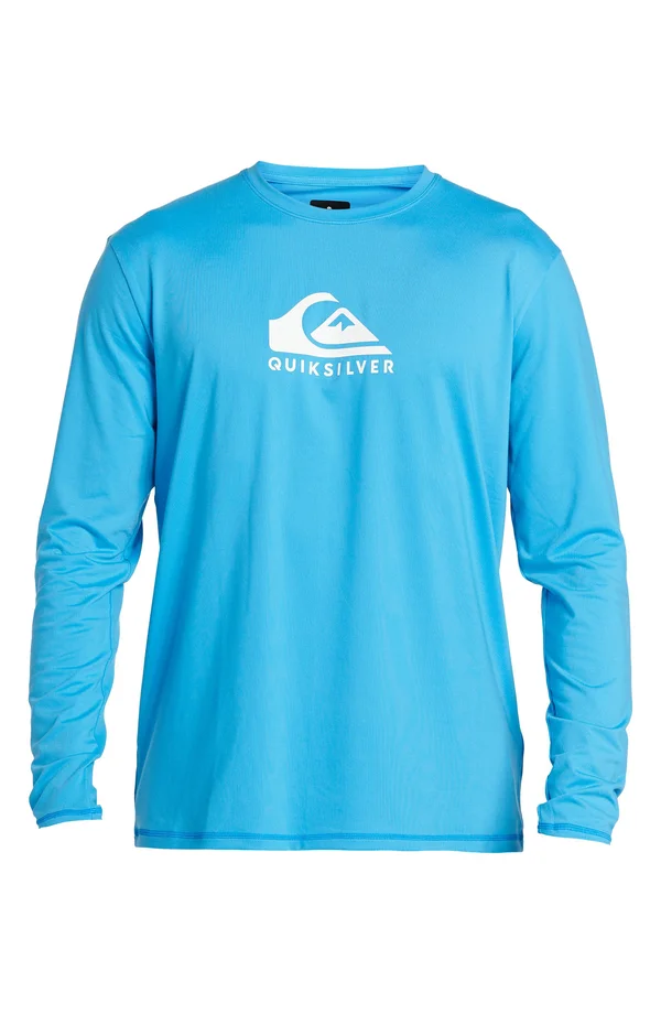 Quiksilver Men's Solid Streak Long Sleeve Rashguard - Blithe