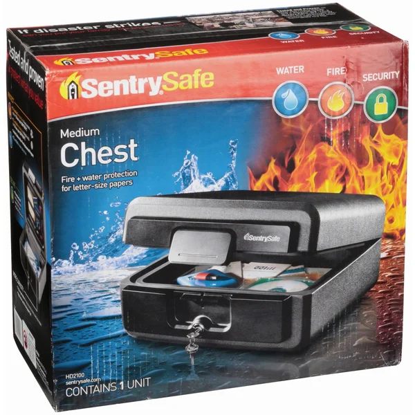 Sentry HD2100 Safe 0.37 Cu ft 15.5w x 14.4d x 7.6h Black