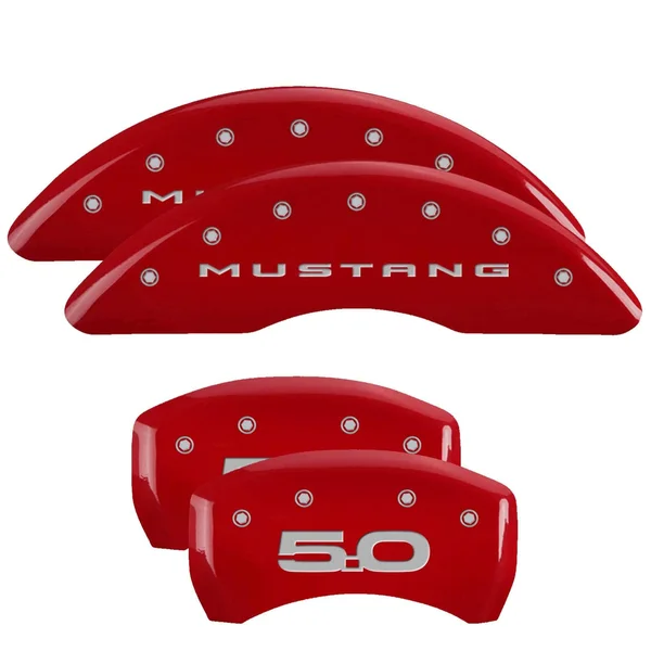 MGP 10201SM52RD Front/Rear Caliper Covers-Red