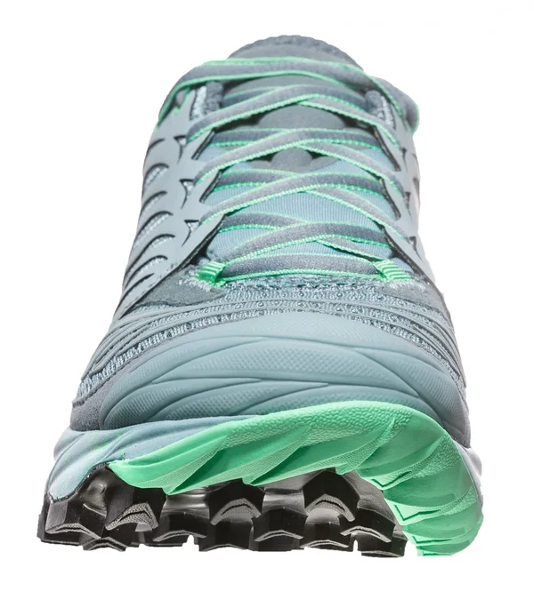 La Sportiva Akasha Blau-Gr黱 - Womens Trail Running & Running Shoes, Size US 9.5+ - Color Stone Blue - Jade Green