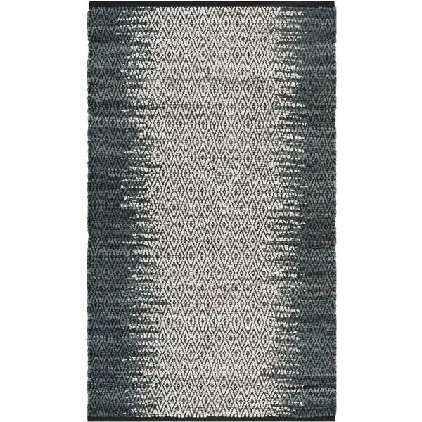 Safavieh Vintage Leather VTL101A 4&0x22 x 6&0x22 Grey, Cream Area Rug
