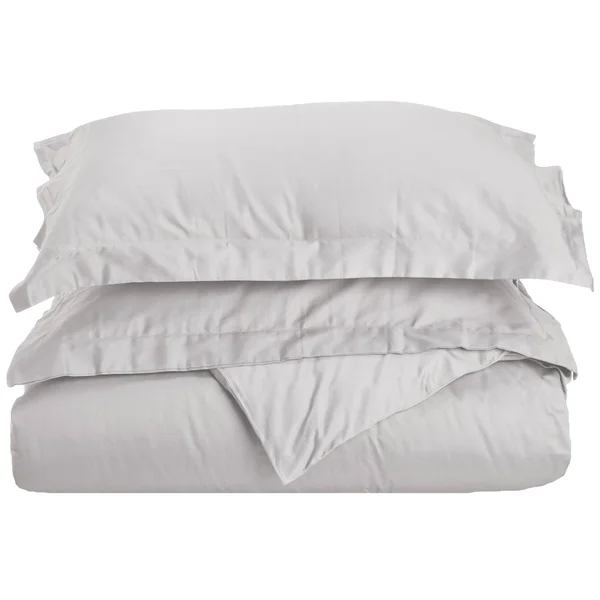 Superior Exclusive 300 Thread Count Cotton Duvet Cover Set Black Full/Queen